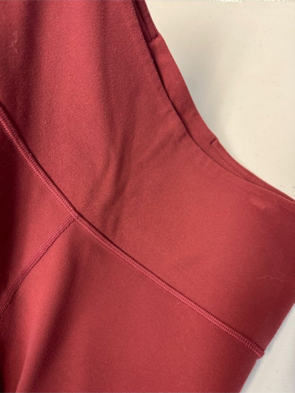 Lululemon Groove Super High Rise Flared Leg Pants Burgundy Size 8 Yoga Pants Gym - Picture 12 of 14